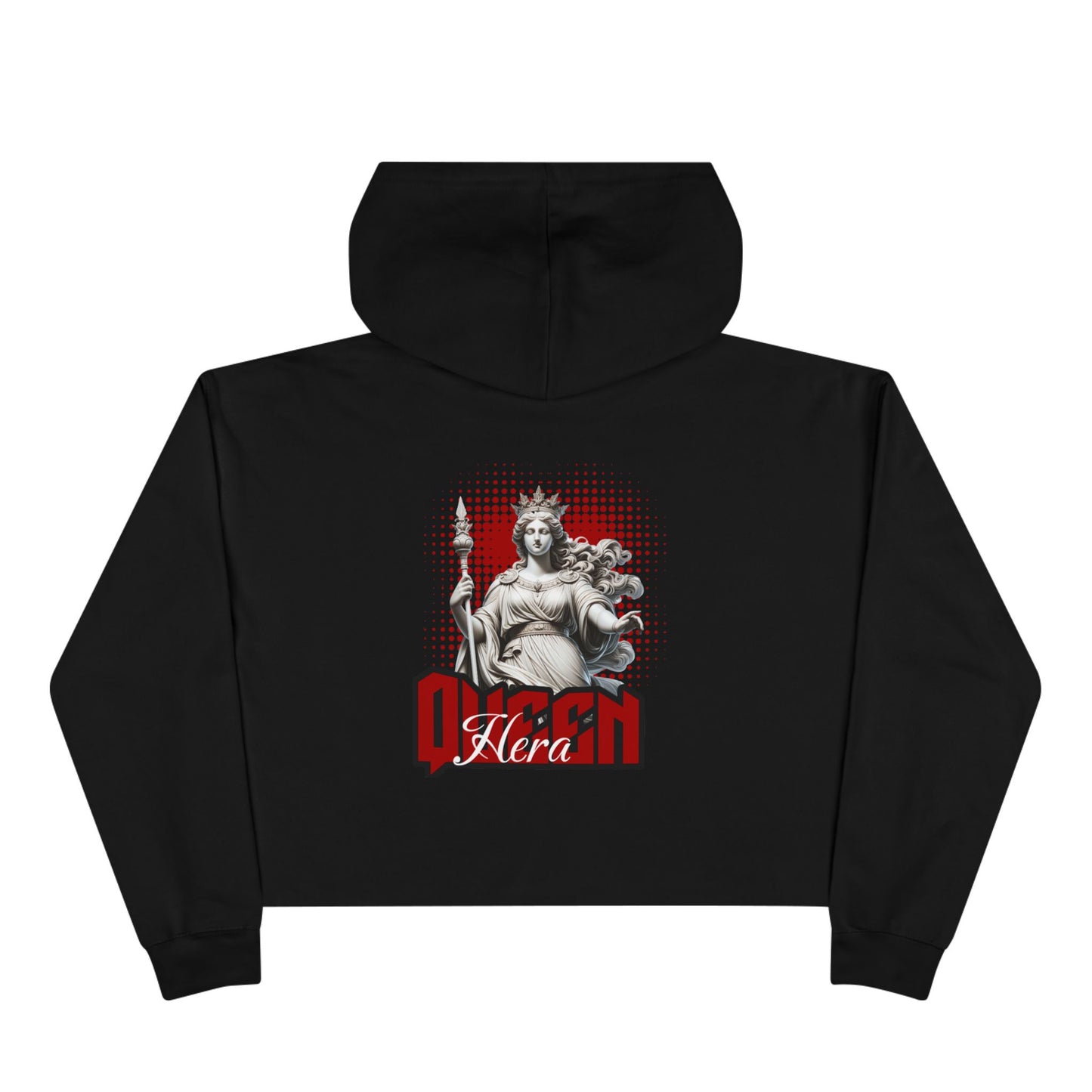 Crop Hoodie, Queen Era Design, Women's Pullover Sweatshirt, Royal Vibes, Hip Hop Fashion, Trendy Streetwear, Vintage 90s Style, Music Lover